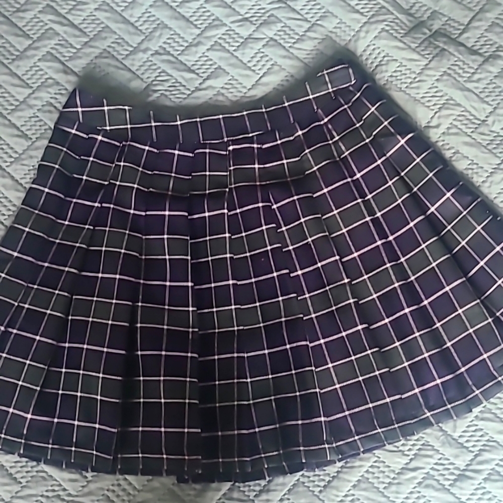 Faded Rose Mini Pleaded Skirt